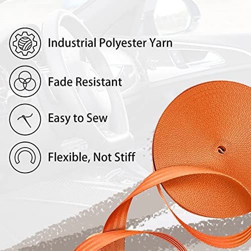 Image of Polyester Webbing Strap 16+Colors - 1 inch&1.5 inch&1.9 inch - 16.5 25 33 55 Yards Heavy Duty Webbing Roll, Flat Webbing Strap for Indoor&Outdoor Gear, Climbing, DIY Crafting, Repairing
