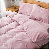 Lemon Bear 掛け布団カバー シングル あったか 冬 マイクロファイバー 毛布にもなる2WAY仕様 静電気防止 抗菌防臭 スナップボタン (シングル・150×210cm ピンク)