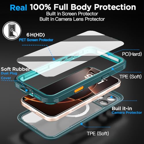 Coque iPhone 16 Plus silicone rigide protection arrière intégrale