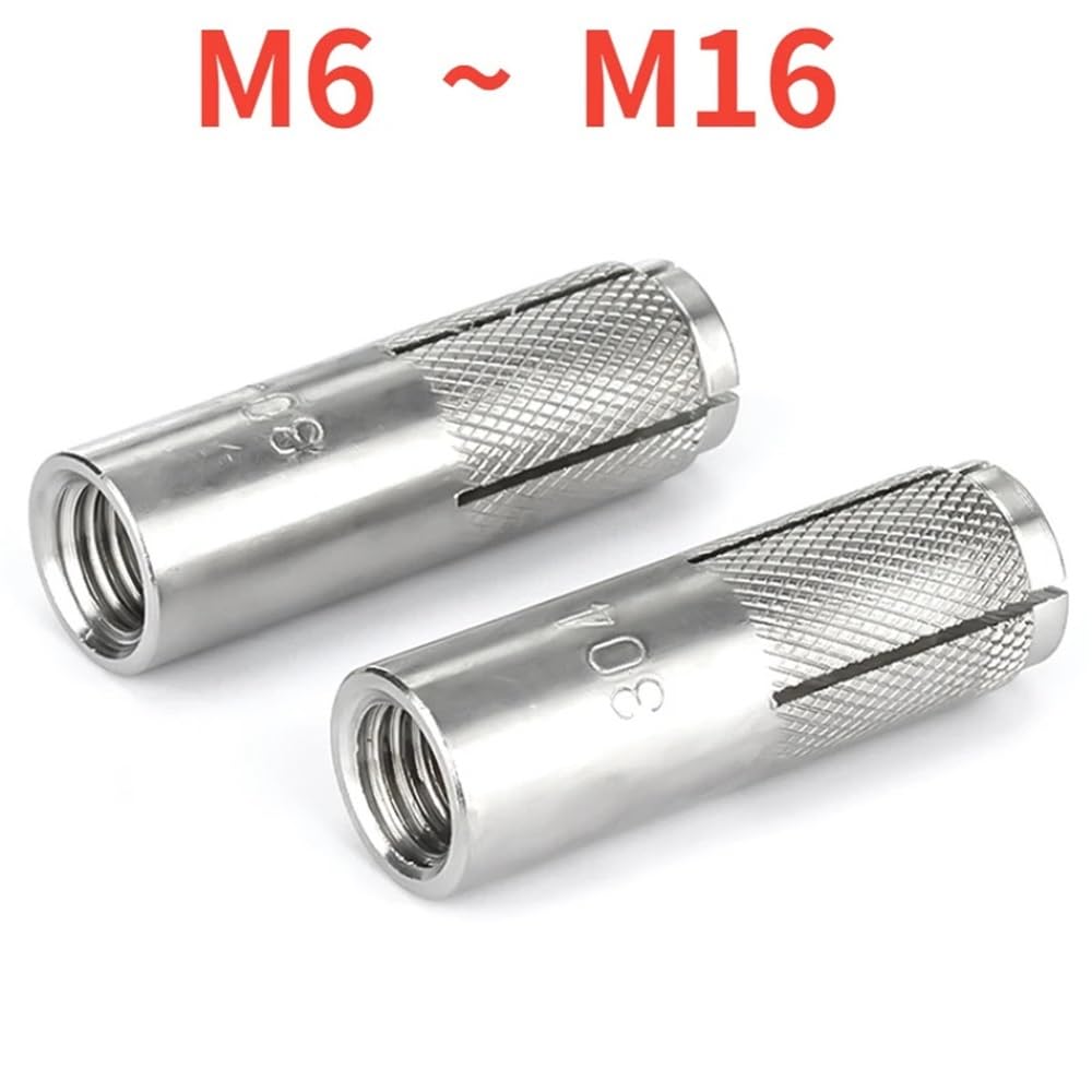 Vite di espansione in acciaio inossidabile M6M8M10M12M16 Bullone manicotto interno Espansione Esplosione interna Tubo a spirale scoppiato superiore(M16,5pcs)
