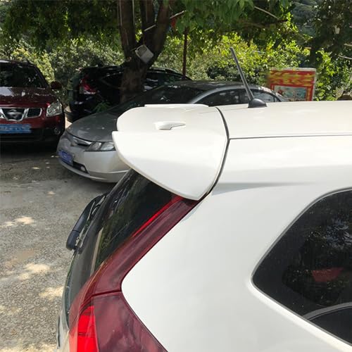 スポイラー トランクリップスポイラー ウィング リアスポイラーリップスポイラー テール リップキット リアトランク ルーフトリム フィット ホンダ フィット GK5 14-20 用,White