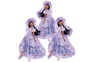 3 pc Isabela Encanto Birthday Party Supplies Foil Doll Balloon Decor