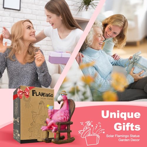 Solar-Flamingo-Statue-for-Outdoor-Garden-Decor-Resin-Flamingo-Fairy-Garden-Decor-Suitable-for-Home-Desk-Garden-Lawn-Patio-Porch-Decor-Unique-Gifts-for-Mom-Grandma-81-inch Solar Flamingo Statue for Outdoor Garden Decor Resin Flamingo Fairy Garden Decor Suitable for Home Desk Garden Lawn Patio Porch Decor Unique Gifts for Mom Grandma 81 inch