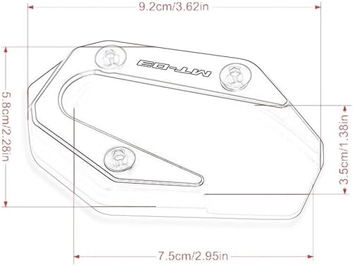 Miniatura 3 de motorcycle side stand pad For Y&AMAHA MT-03 MT 03 MT03 MT-25 R3 R25 2017-2023 Motorcycle CNC Kickstand Foot Side Stand Extension Pad Support Plate