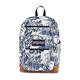 JanSport Cool Student Backpack White Artist Rose