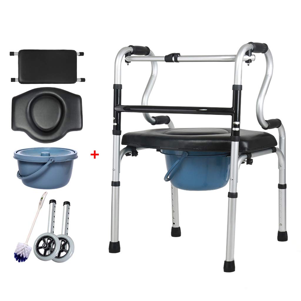 Buy LHNLYWalker Aluminum Portable Commode Shower chair with Wheels