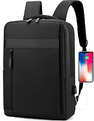 Mochila Bolsa Executiva Notebook Reforçada Impermeável Masculino Feminino Cabo USB Moderna Trabalho Escola Viagens