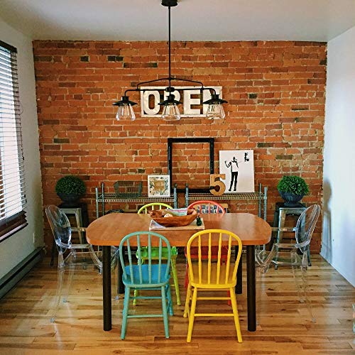 Globe Electric 64845 Nate 3-Light Pendant, Oil Rubbed Bronze, Clear Glass Shades #TOP7