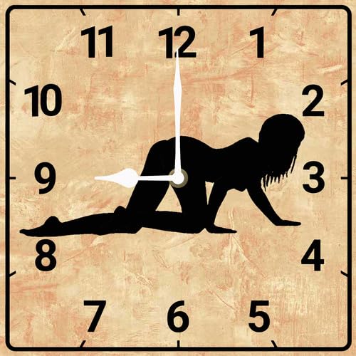 Reloj de pared cuadrado de madera 10 pulgadas silencioso miniatura 1