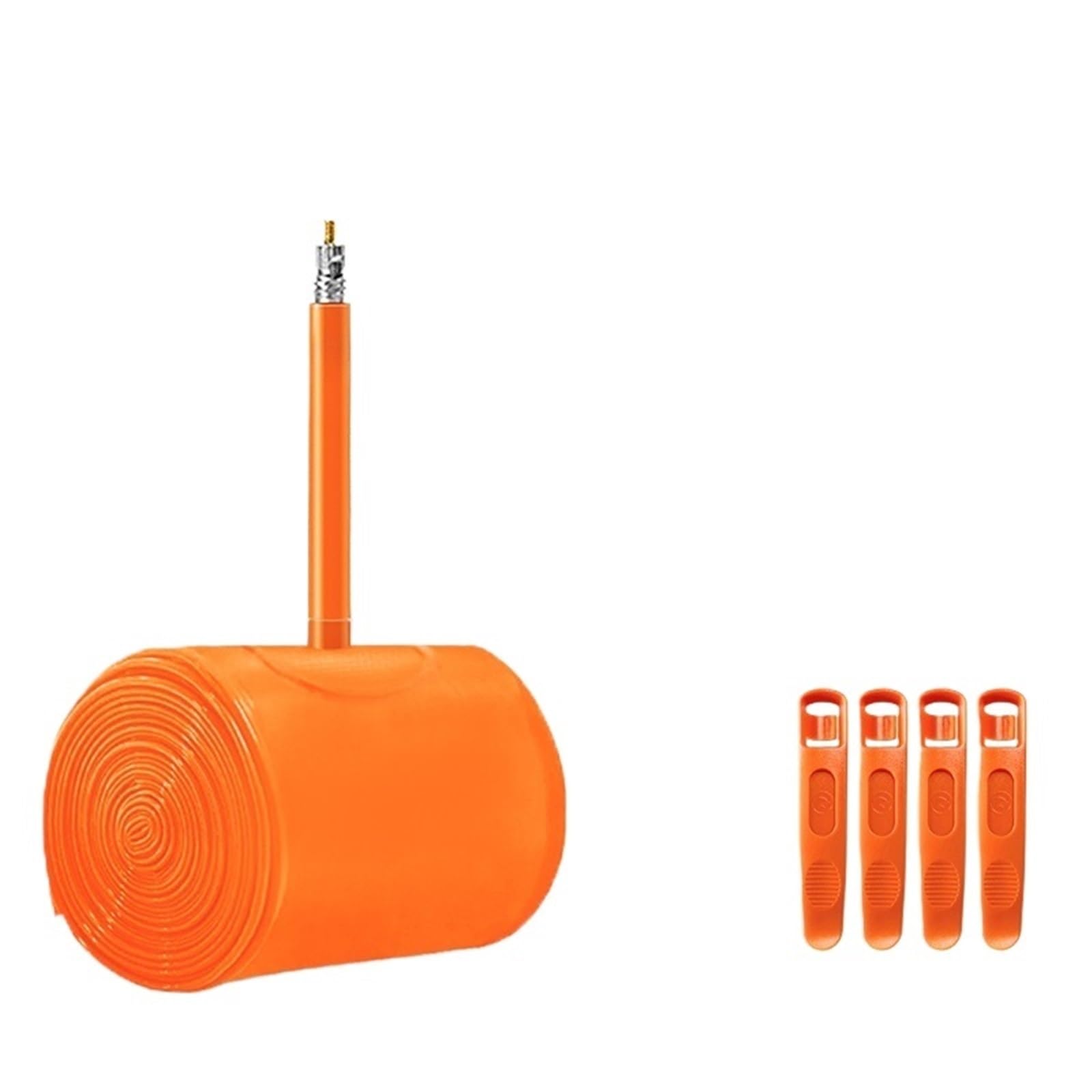 Genérico Cámara De Aire De TPU For Bicicleta, Paquete De 10, Válvula Francesa De 45 Mm/65 Mm, Compatible con Bicicletas MTB De 26/27,5/29 Pulgadas