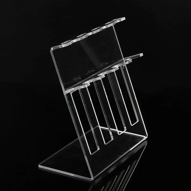 Soporte de pipeta de laboratorio transparente en forma de Z for 5 pipetas multicanal/monocanal