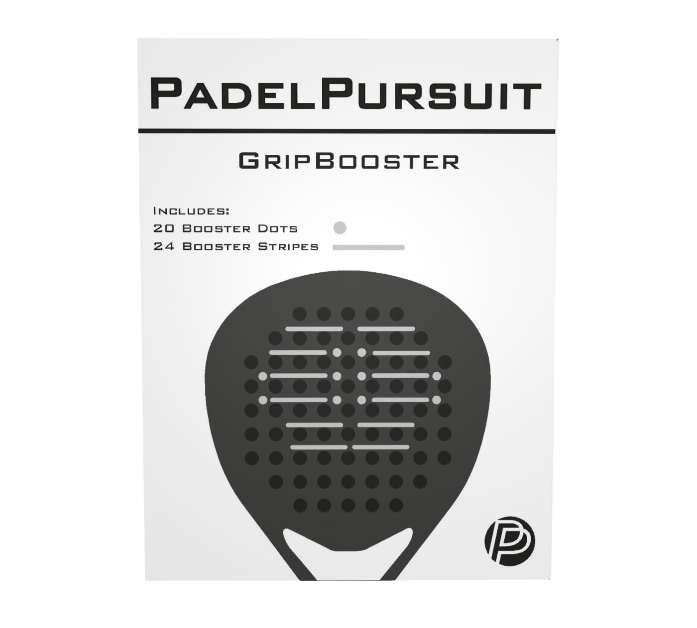 PadelPursuit GripBooster - Improve Your Game, Maximize Your Spin - Suitable for all Padel Rackets - Ultralight - Easy to apply and remove - Add Spin to your Shots - Serve The Moment