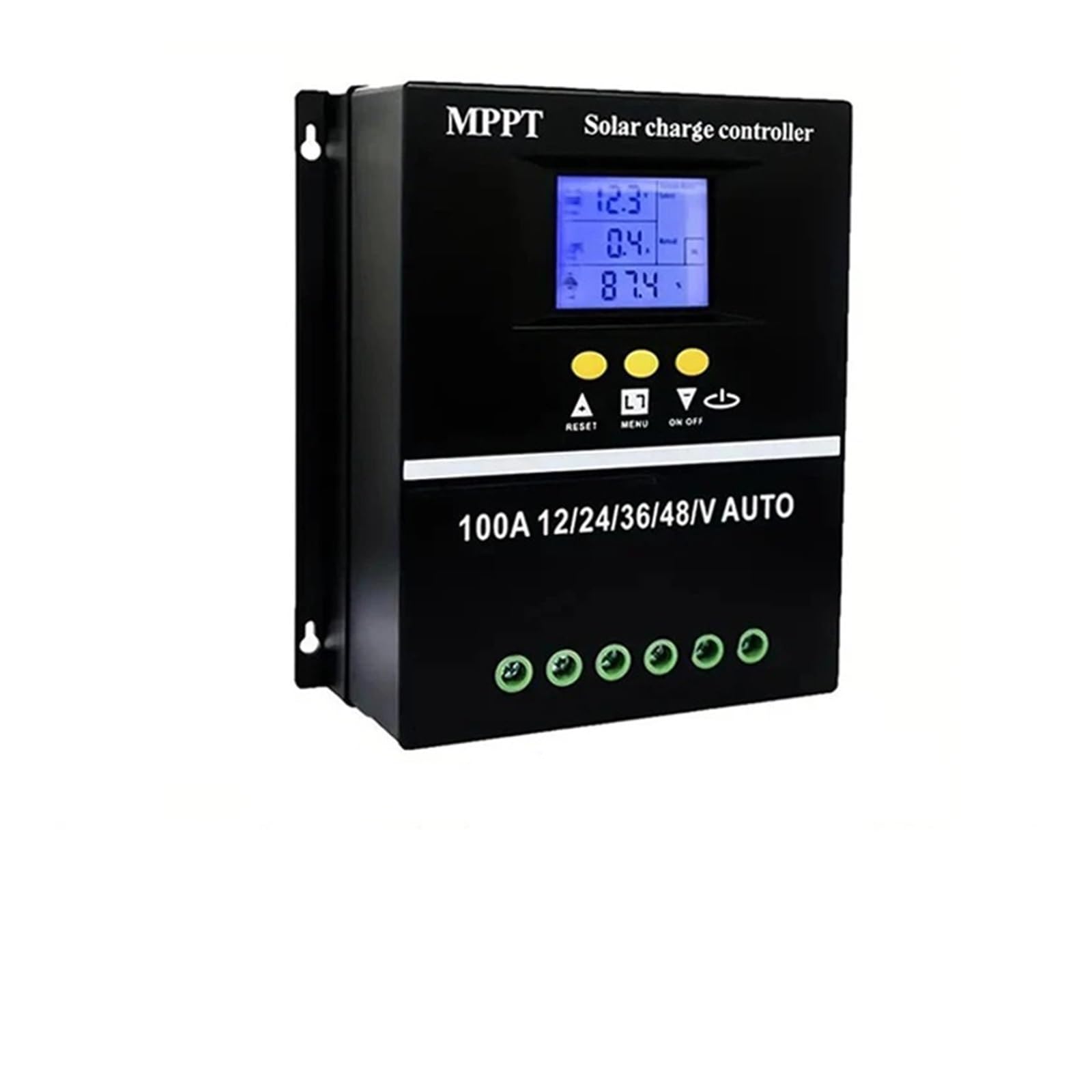 Régulateur de charge solaire MPPT 100A haute efficacité avec affichage LED double USB