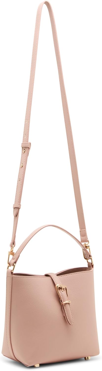 Anne Klein Womens Small Bucket with Detachable strap, Rosewater - Image 3