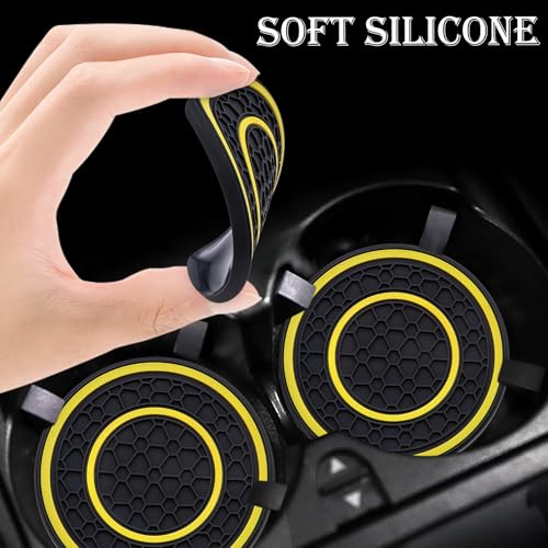 2 Pack Posavasos de Silicona para Auto 2.75 Pulg miniatura 4