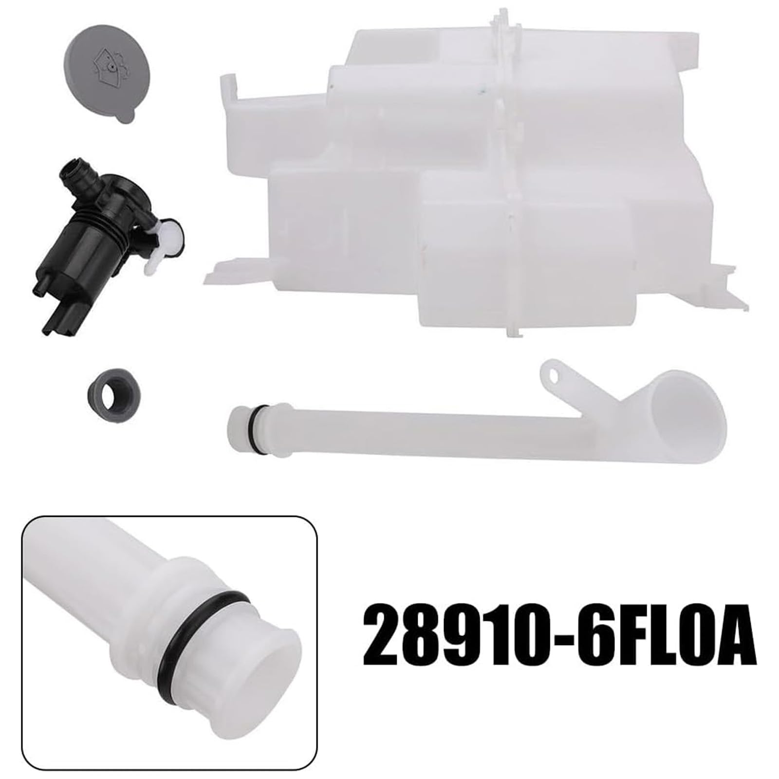 Depósito de líquido para limpiaparabrisas de alta capacidad de 2,5 L, construcción 28910-6FP0A 28910-6FL0A NI1288184