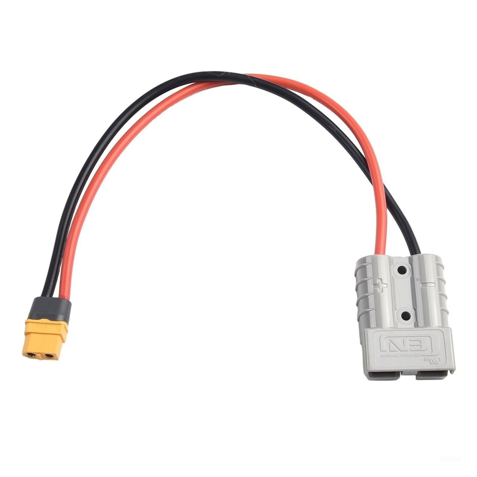 Adaptador de conector Anderson de 50 AMP 600 V – Cable de 12 AWG de 30 cm, aplicable a la estación de energía solar portátil XT60 RC