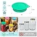 Sophico Silicone Fermenting Lids, Waterless Airlock Fermentation Tops Mason Jar Lid Fermenter Caps for Pickles, Kimchi, and Fermented Probiotic Food - 4 Pack, Wide Mouth (Jars Not Included)