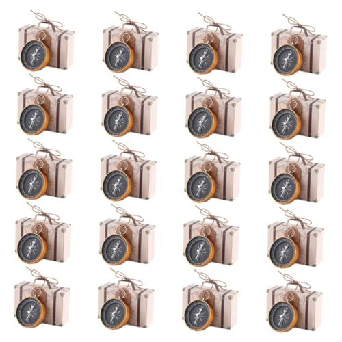 ARTSEWPLY Caja de Obsequio para Boda 20 Piezas Caja Colgante Brújula Dorada Bolsa para Dulces y Recuerdos Adecuado para Fiestas Aniversarios y Eventos Diseño Ligero y Creativo