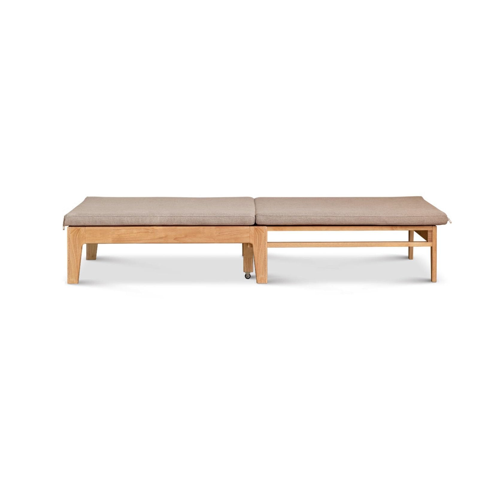 Divano letto pieghevole in legno, divano letto pieghevole salvaspazio, letti for ospiti pigri for piccoli spazi del soggiorno (Color : White-A)