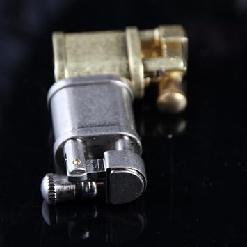 Mini Kerosene Lighter Creative Retro Old-Fashioned Grinding Wheel Lighter Men's Gift (HT703GOLD)