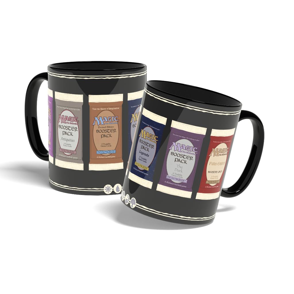 Konix Magic The Gathering Mug - Keramikbecher - 320 ml - Motiv Booster Packs - Schwarz