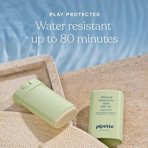Image of Pipette 100% Mineral Sunscreen Lotion + Stick Duo, Clean, Broad Spectrum with Non-Nano Zinc Oxide, UVB /UVA Sun Protection for Kids & Sensitive Skin, Hypoallergenic, Non-Toxic