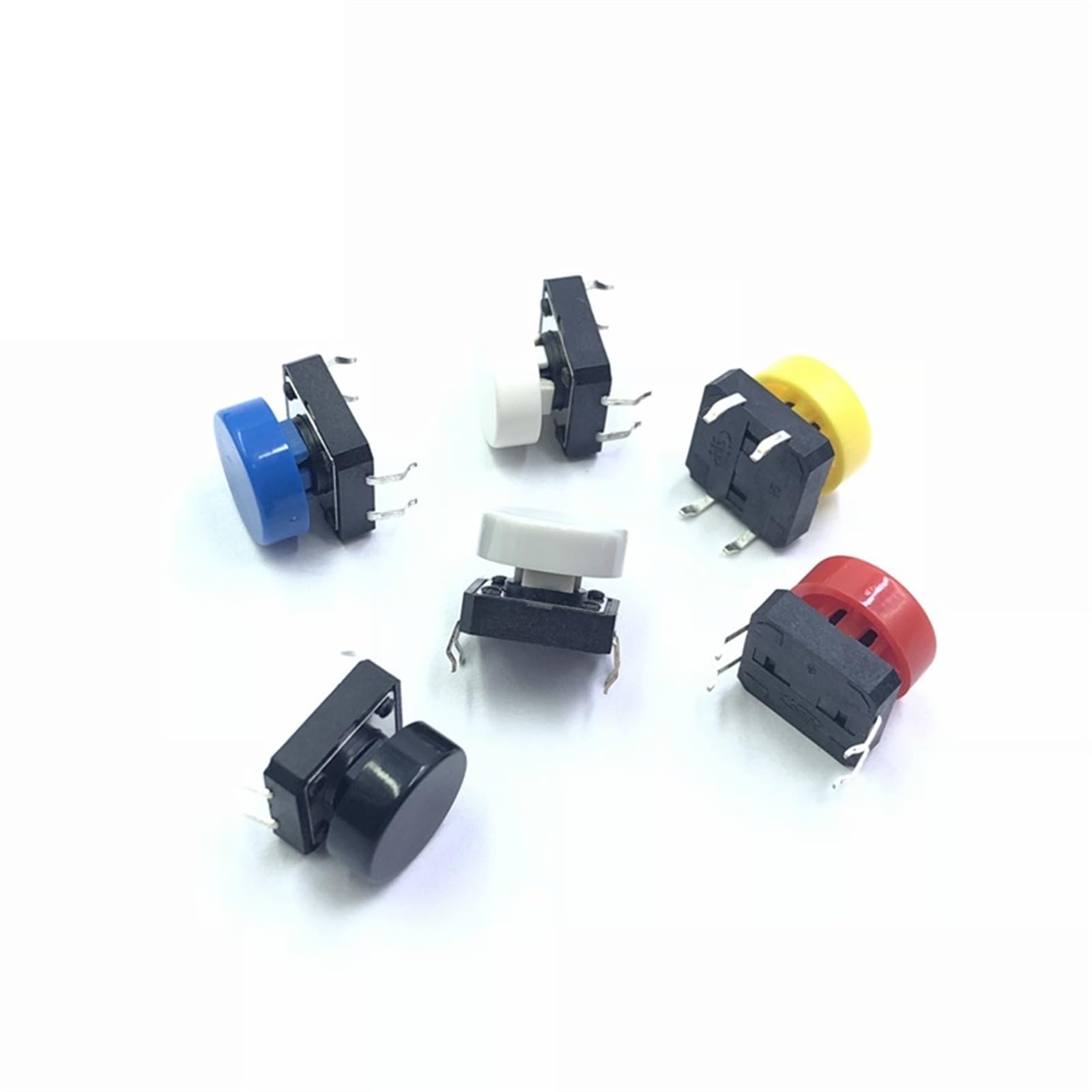 Micro interrupteur B3F 12x12mm à clic net avec bouton poussoir DIP-4 et capuchon noir
