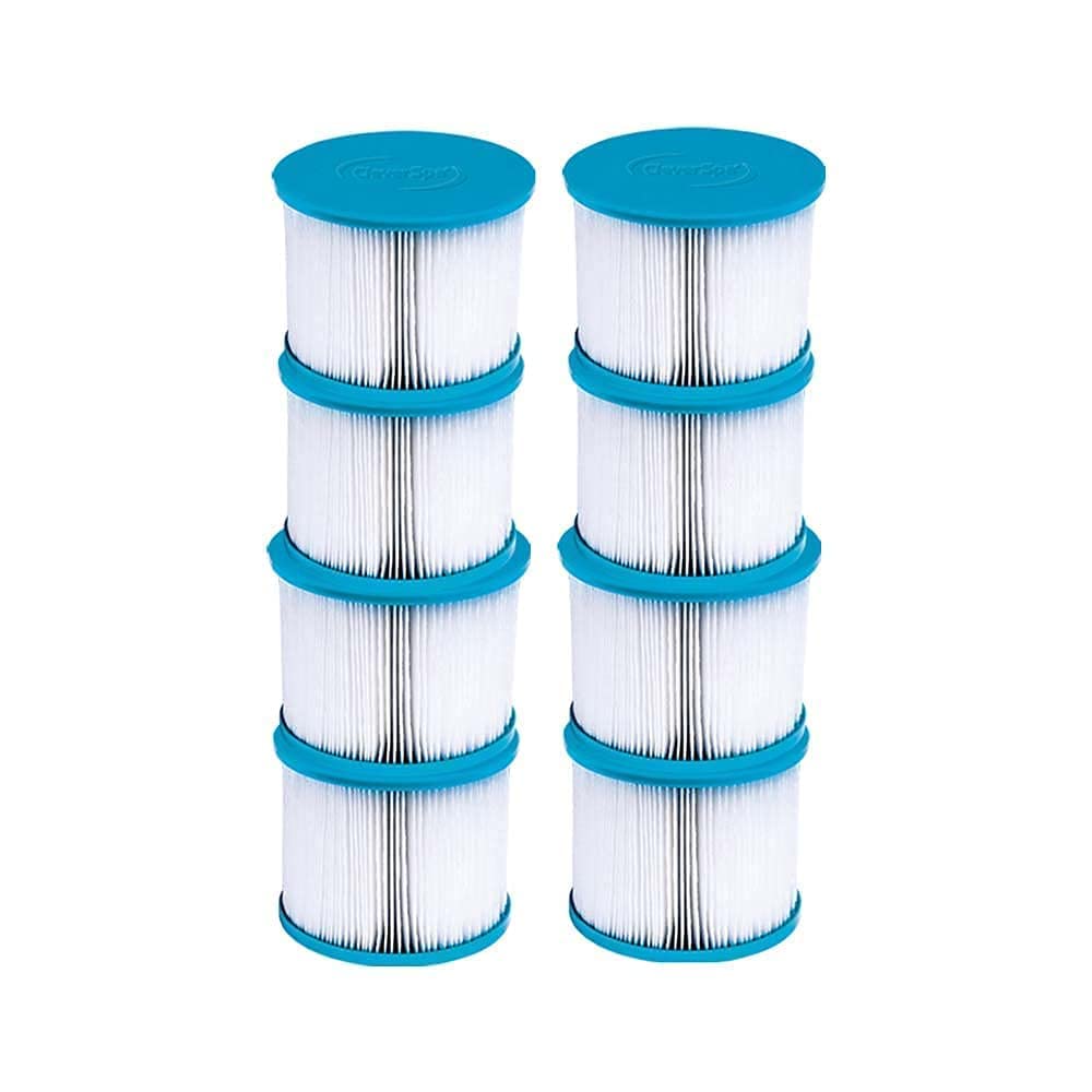 CleverSpa 80mm x 100mm Hot Tub Spa Replacement Water Filter Cartridges (8 pack), 2 Pack x 3