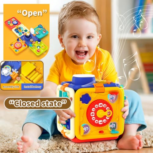Image of Toys for 1 2 Year Old Boy Montessori Busy Board 1 Year Old Boy Gifts