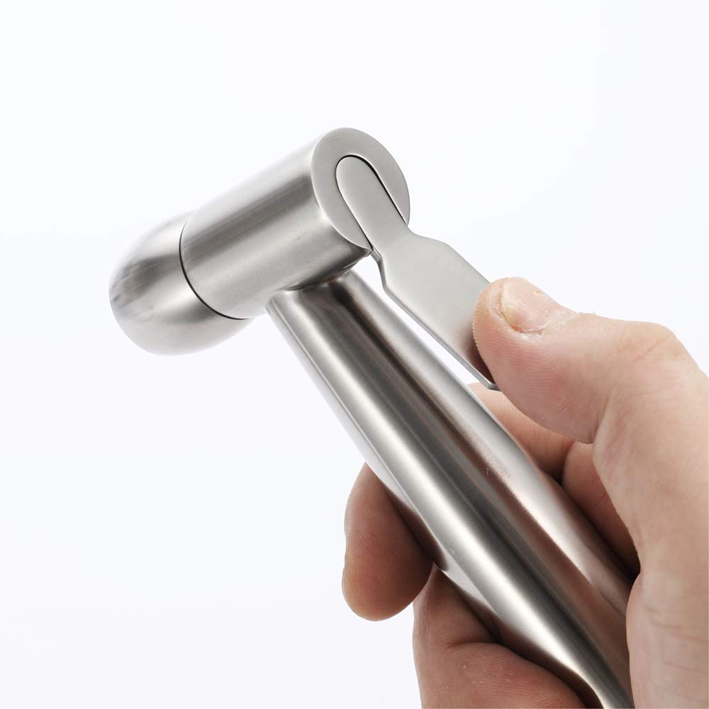 Ręczna głowica spryskiwacza bidetu ze stali nierdzewnej szczotkowana przenośna toaleta bidet głowica prysznicowa łazienka prysznic bidet kran do czyszczenia toalet, higiena osobista,