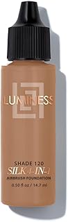 Luminess Air Silk 4-In-1 Airbrush Foundation- Foundation, Shade 120 - Sheer to Medium Coverage - Anti-Aging Formula Hydrat...