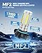 Marsauto 5202 Led Fog Light Bulbs, 12,000 LM 360° Illumination Upgraded 60 Pcs Chips 5201 PS24W Fog Lights Led, 6500K White Strong Penetration 5201 Fog Light Bulb for Car, Pack of 2
