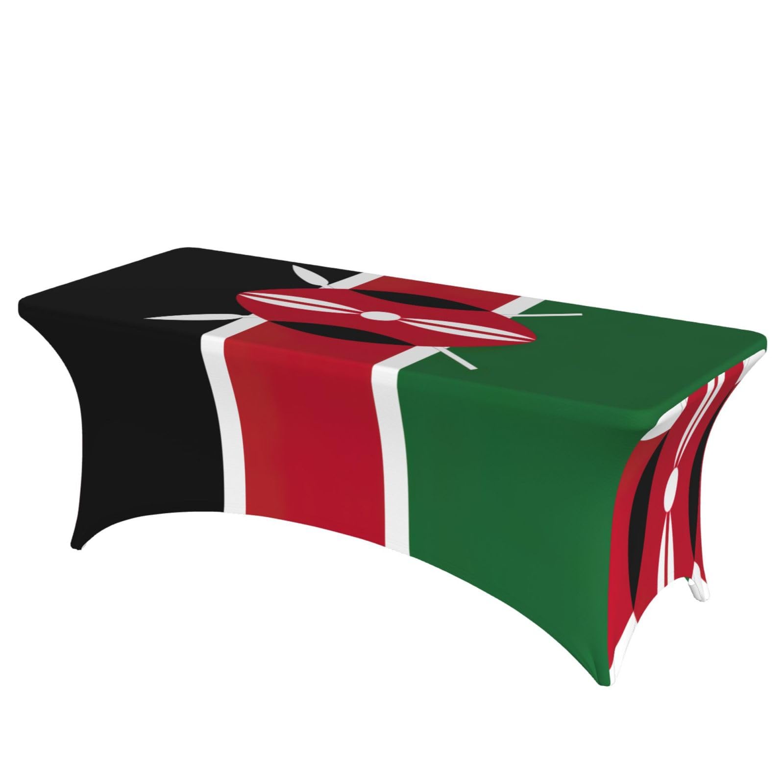 PPHGUT Flag Of Kenya Print Rectangular Tablecloth Dining Party Home Office Wedding Outdoor Events Table Cover