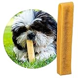 Petsoo® schmackhafter Käsekauknochen aus Hartkäse S für kleine Hunde - Kauknochen im Churpi...
