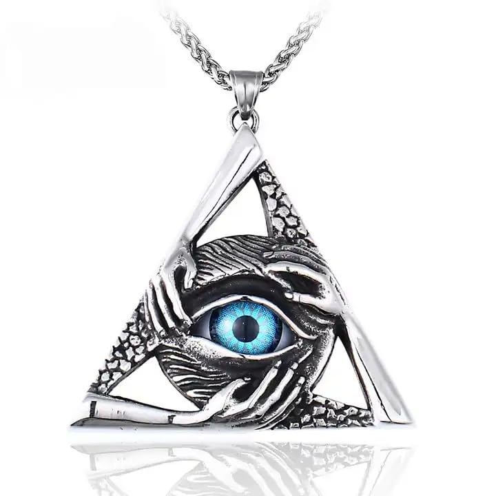 Pendant for Men Evil Eye Dragon Black Silver chain for men Boys boyfriend gents locket Necklace for men Boy girls Women Stainless Steel neck chain lockets mens chains fashion Long Stylish 60