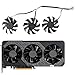 Bonilaan Grafiklüfter 75 mm FD8015U12D Kühlerlüfter Fit for ASUS GTX 1660 RX5700 RX5700XT GTX 1660Ti 1660super RX 5700 XT TUF X3 OC(Color:ABC)
