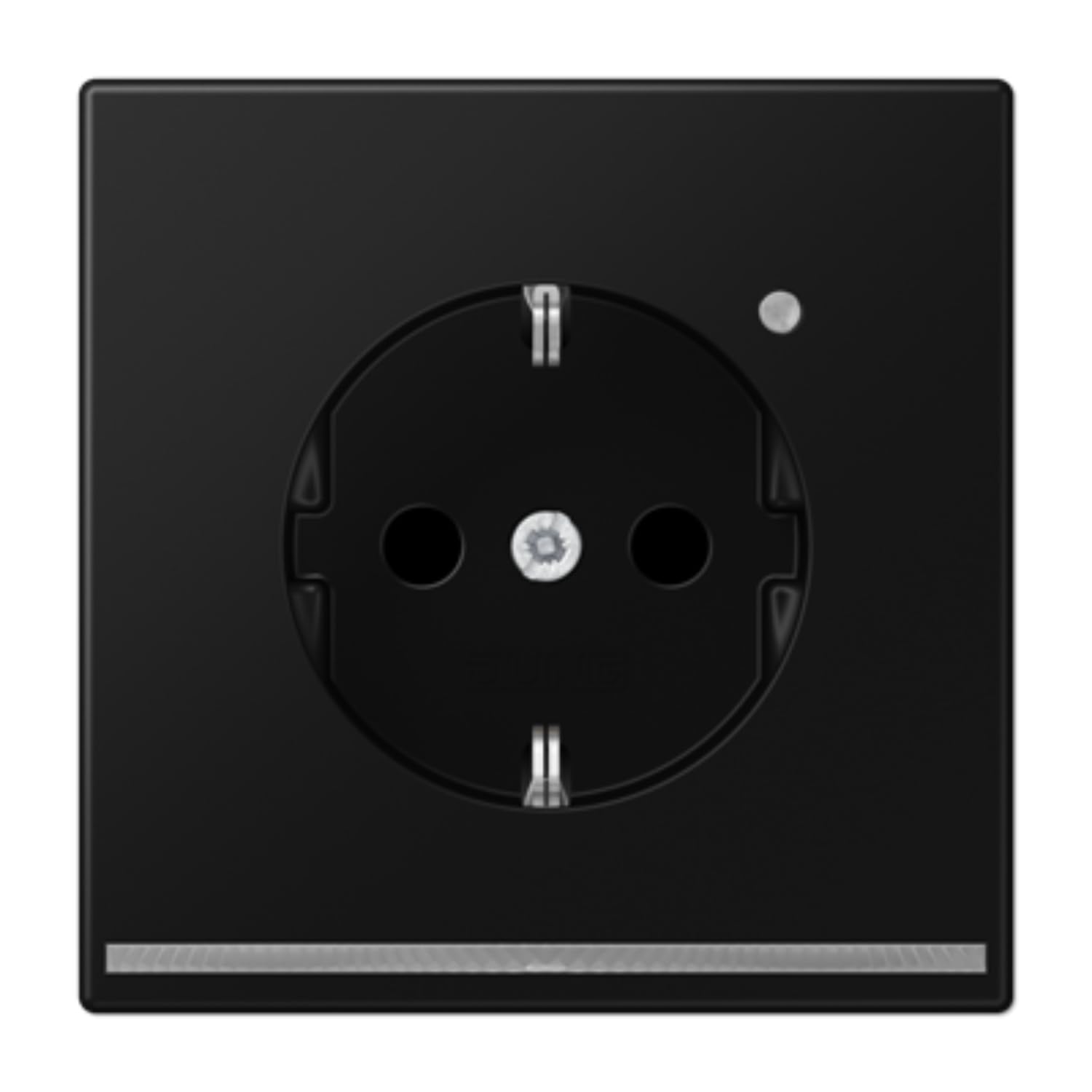 Prise LED LS JUNG avec éclairage d'orientation nocturne noir mat