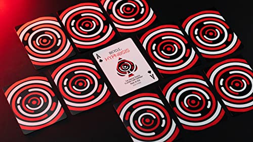 Bicycle Hypnosis Specialty Playing Cards, Red, Black, White Playing Card Deck #TOP4