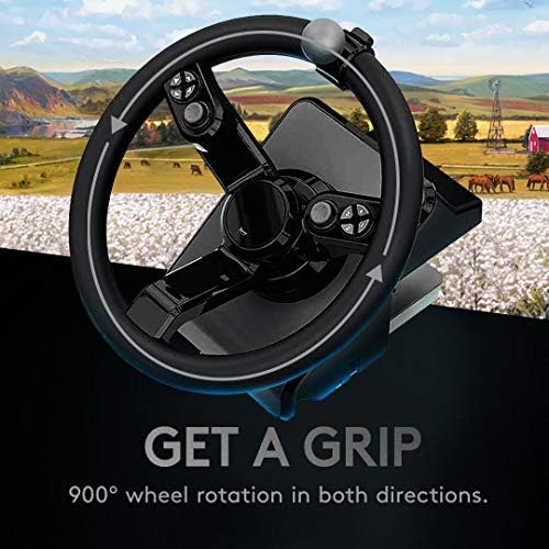 Logitech G Farm Simulator Heavy Equipment Bundle (2nd Generation), Steering Wheel Controller for Farm Simulation 2025 (and Previous Versions), Wheel, Pedals, Vehicle Side Panel Control Deck for PC - 2