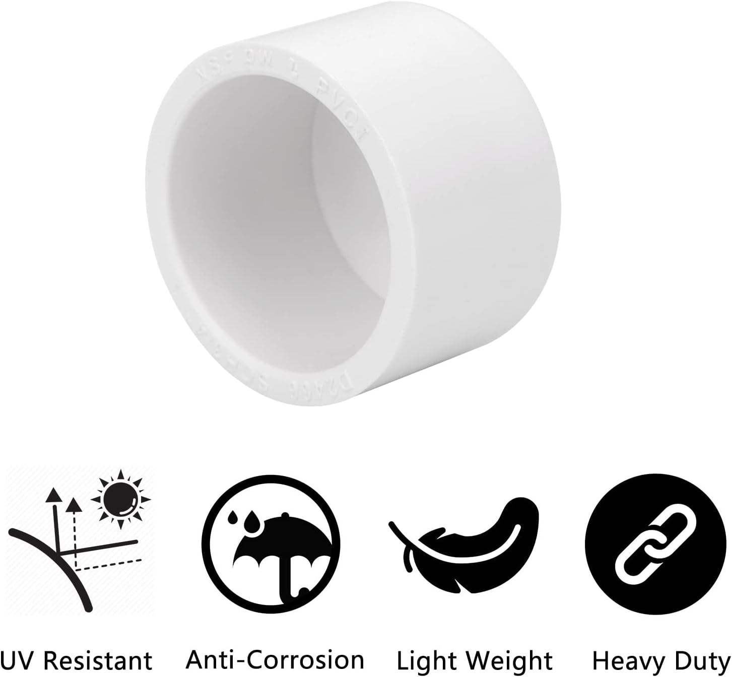 CEE 20 Pack PVC Pipe End Cap Fitting 3/4 Inch PVC Ubuy Kuwait