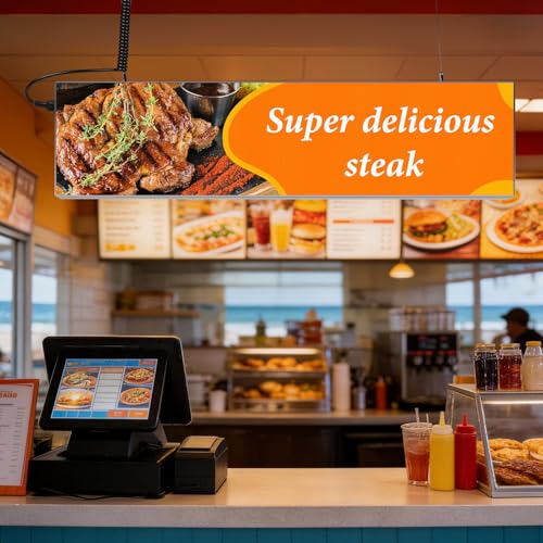 Image of LEDLightsWorld P1.86 Fine Pixel Pitch LED Display, Programmable LED Sign for Business, Full Color Digital Message Board with App Control, Indoor Digital Signage Display for Store Window, Restaurant, Bar, Office