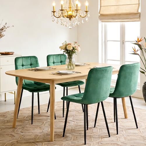 JMGJOY Velvet Dining Chairs Set of 4