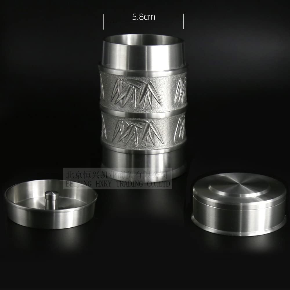 Amazon｜ピューター ティーキャディー 茶缶茶筒錫製品 (ダブル錫蓋密封