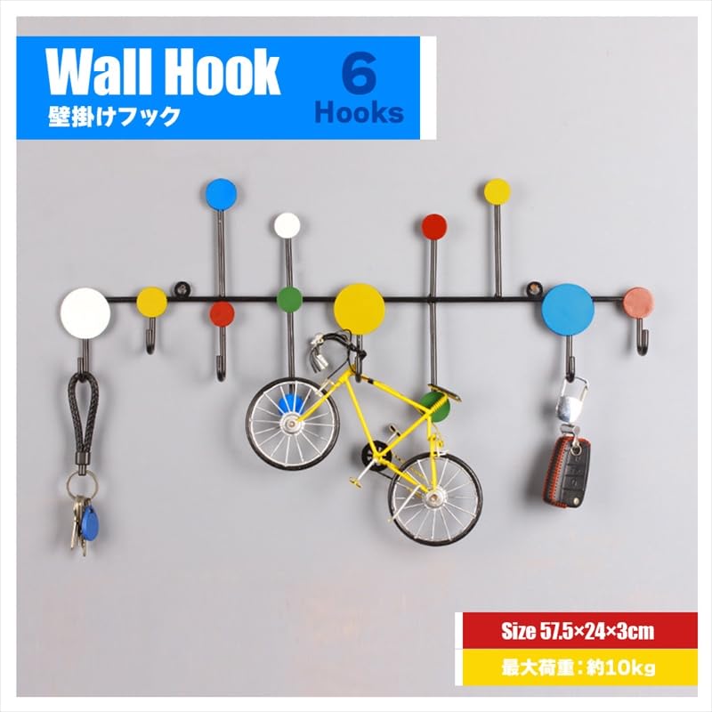 Amazon｜ウォールフック 壁掛け フック おしゃれフック ミッド