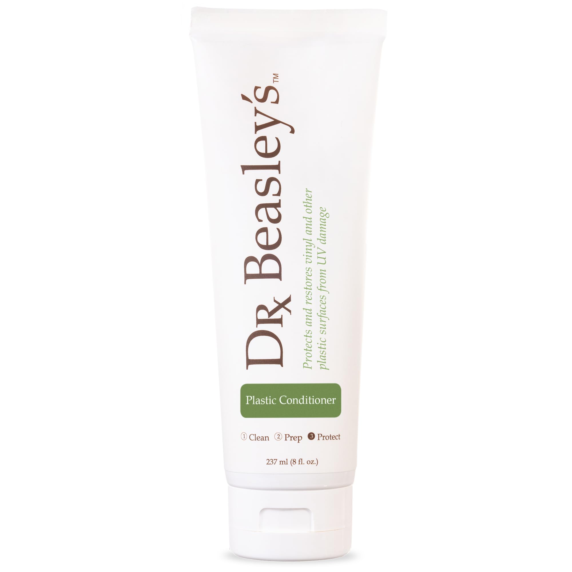 Dr. Beasley's Plastic Conditioner - 8 oz., Restores Color and Moisture, Shields Against UV Damage, Works on Any Interior Plastic Surface