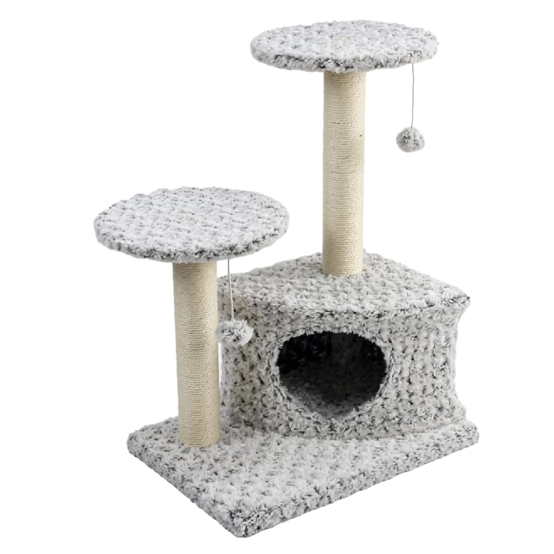Tommy Kedi Evli Tırmalama Gri 45x33x70