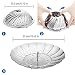 ecooe Edelstahl Dampfgarer Einstellbar Dünsteinsatz (15.5cm-27cm) Dämpfeinsatz für Kochtöpfe