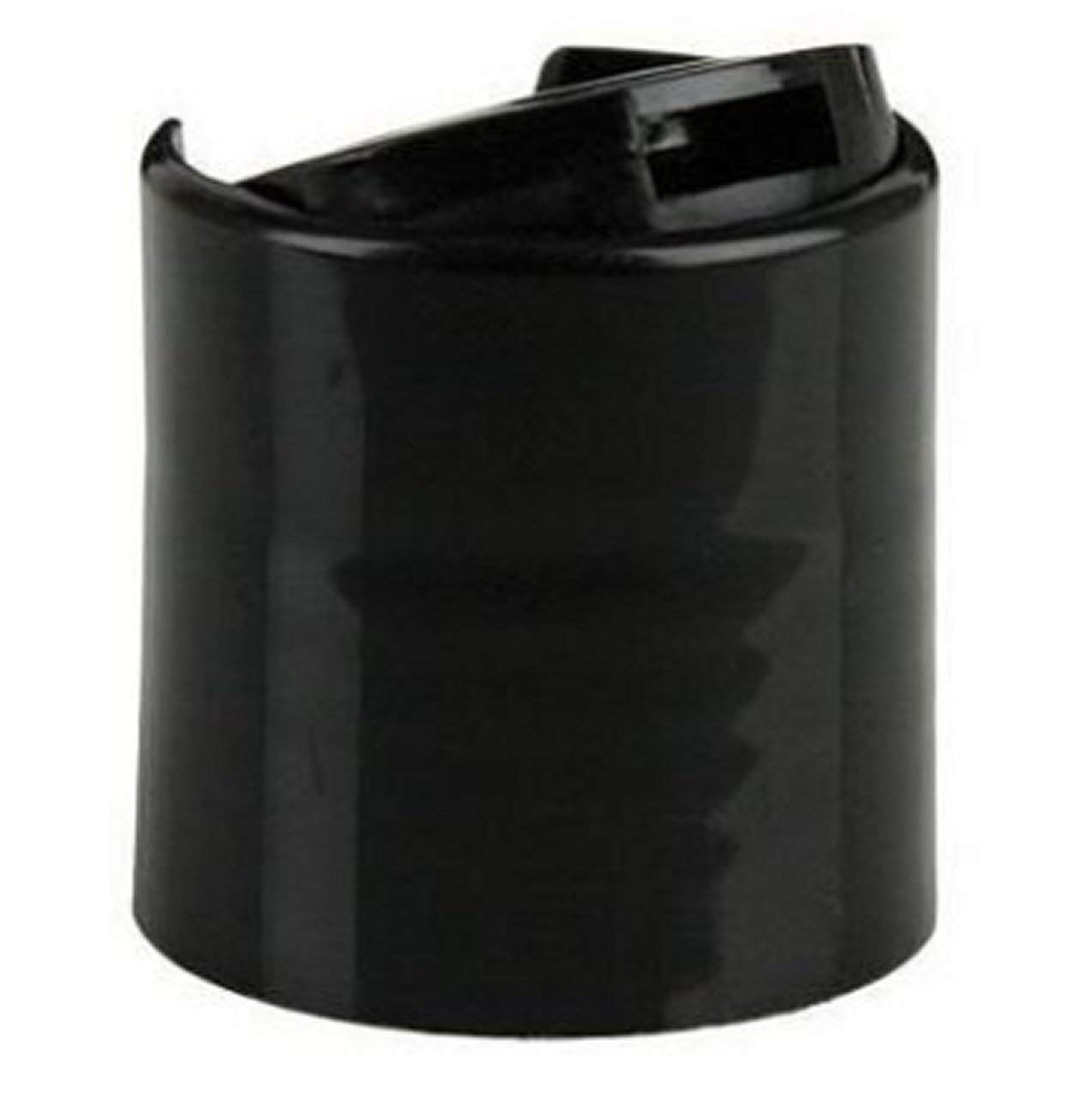24/410 Black Disc Bottle Caps, Push Down Closures lids - Bag of 100