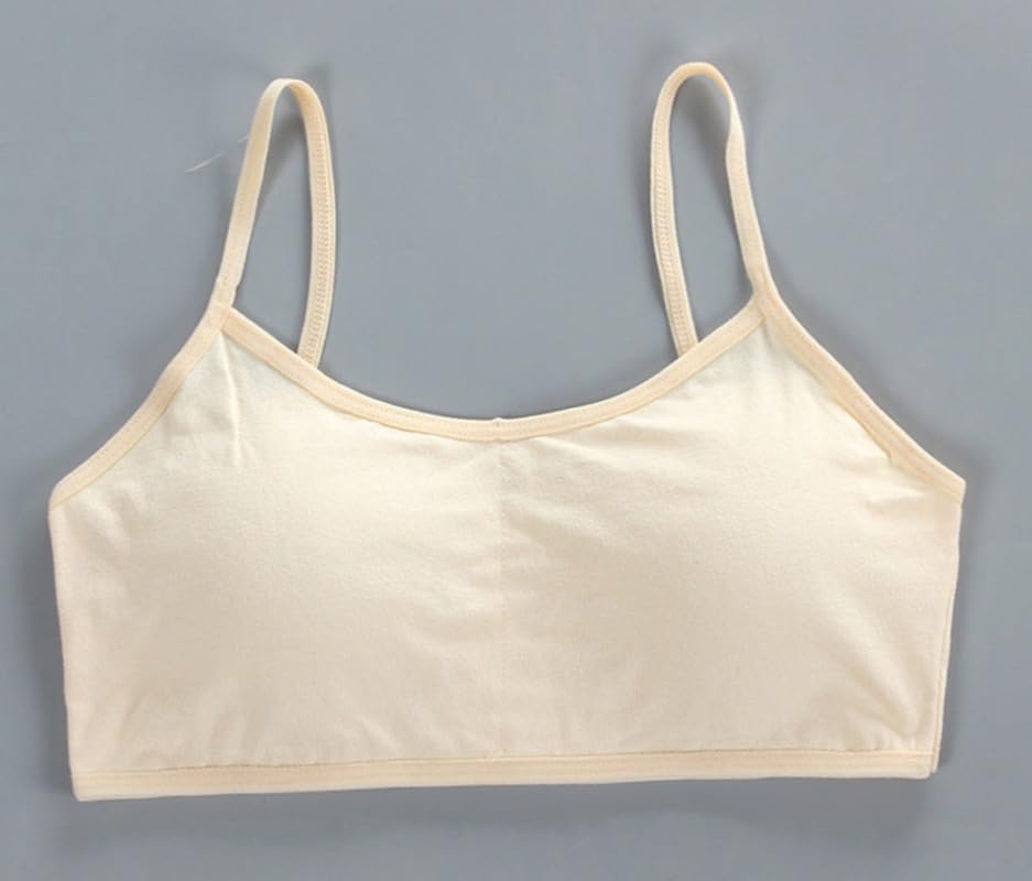 Girls Wire-Free Training Bra-Adjustable Strap Soft Comfort Vest for Ages 8-18, One Size Fits 85cm Upper Bust2